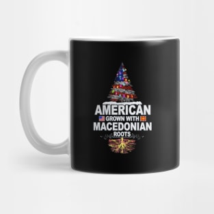 Christmas Tree  American Grown With Macedonian Roots - Gift for Macedonian From Macedonia Mug